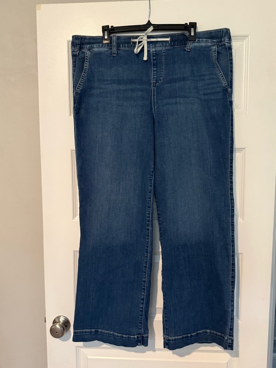 torrid Denim - torrid Dark Blue Straight-Leg Pull-On Jeans
